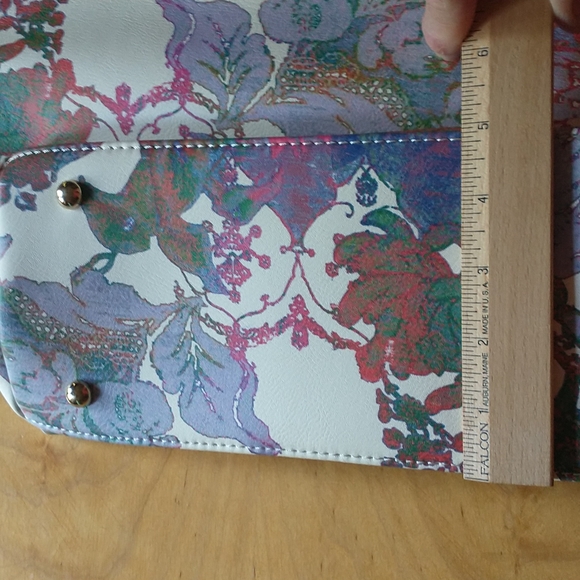 Enzo Angiolini Large Multi-Colored Floral Tote NWOT - Picture 7 of 8